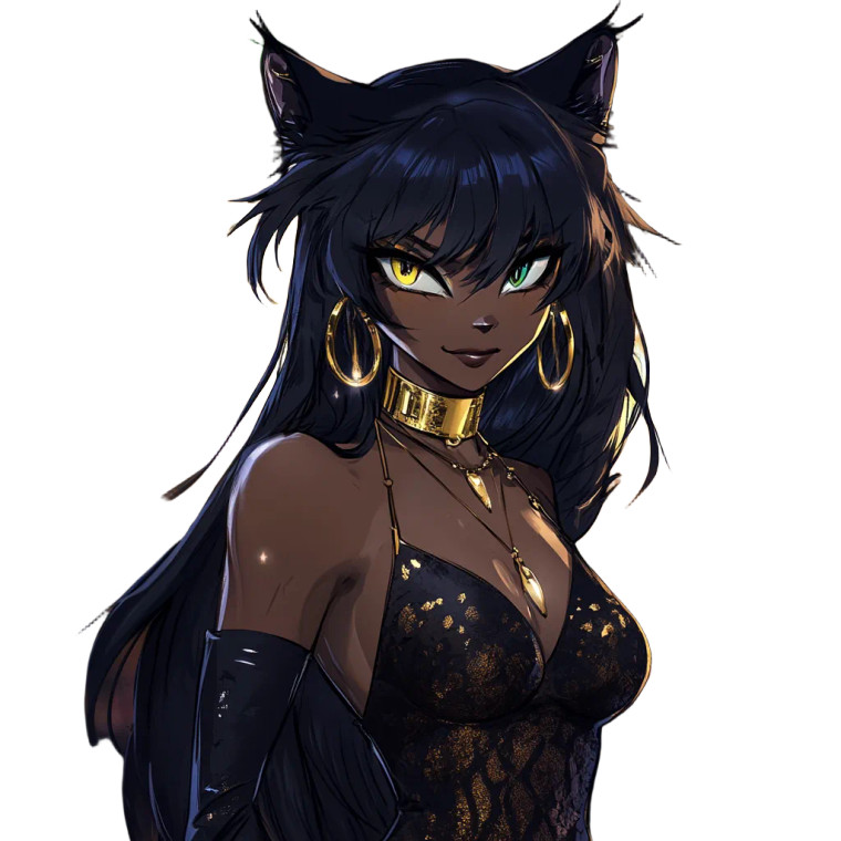 Anthro Panther Female Vinyl Car Decal Sticker – Waterproof & UV-Resistant 8"