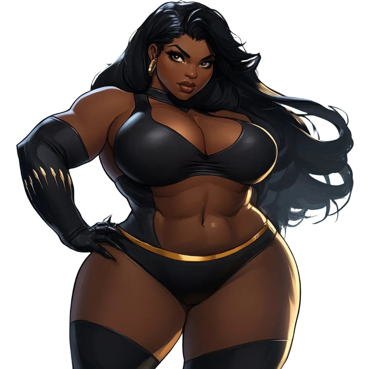 Morphing Panther Woman V2 Vinyl Car Decal Sticker – Waterproof & UV-Resistant 8"