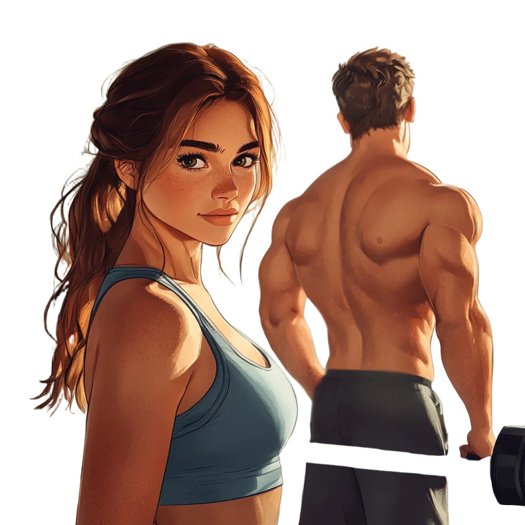 Loving Exercise Glance Vinyl Car Decal Sticker – Waterproof & UV-Resistant 8"