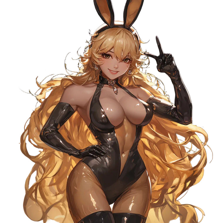 Bunnysuit Yang Vinyl Car Decal Sticker – Waterproof & UV-Resistant 8"