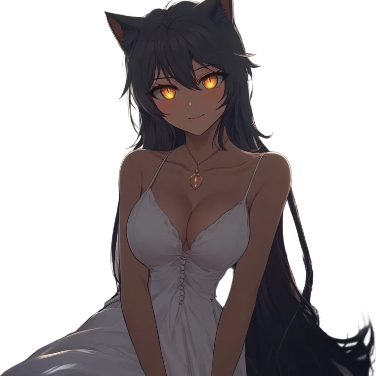 Anime Cat Woman Vinyl Car Decal Sticker – Waterproof & UV-Resistant 8"