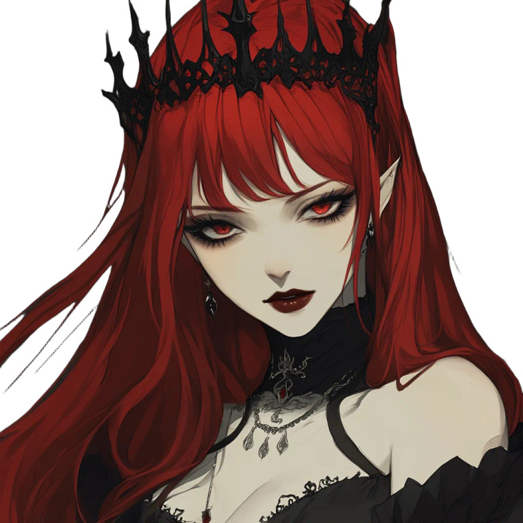 Vampire Queen V4 Vinyl Car Decal Sticker – Waterproof & UV-Resistant 8"