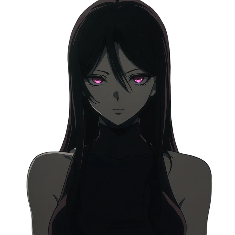 Anime Woman Portrait V15 Vinyl Car Decal Sticker – Waterproof & UV-Resistant 8"