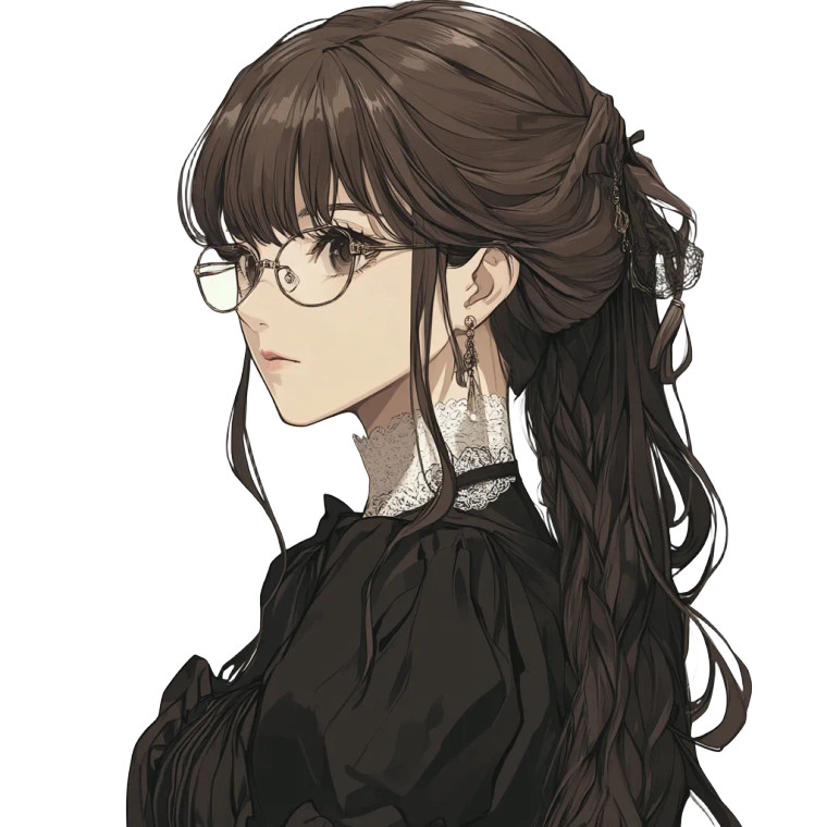 Romantic Academic Character Vinyl Car Decal Sticker – Waterproof & UV-Resistant 8"