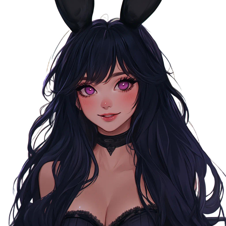 Witchy Rabbit-Eared Girl Vinyl Car Decal Sticker – Waterproof & UV-Resistant 8"