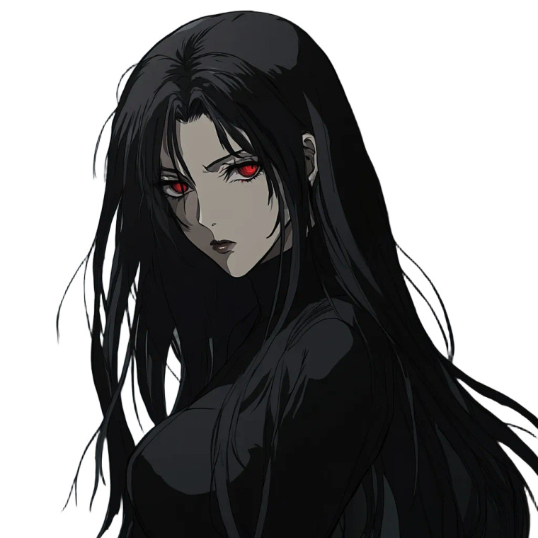 Angry Anime Woman V3 Vinyl Car Decal Sticker – Waterproof & UV-Resistant 8"