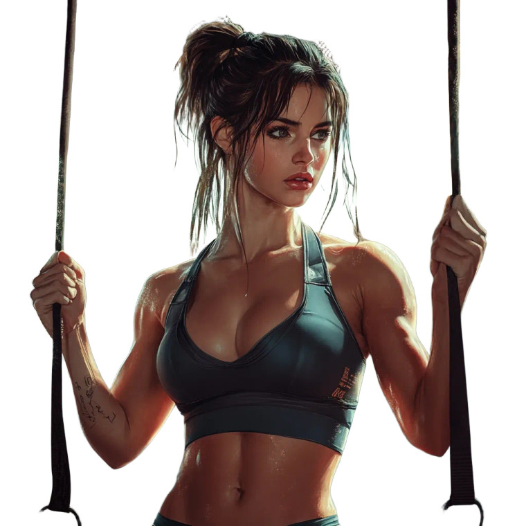 Exercising Lady Vinyl Car Decal Sticker – Waterproof & UV-Resistant 8"