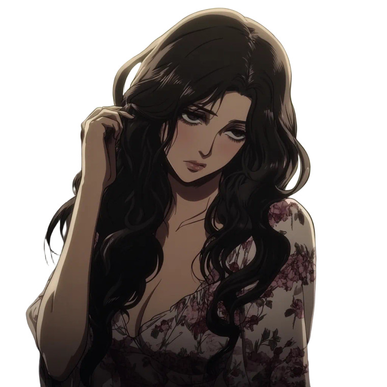 Vintage Anime Character Vinyl Car Decal Sticker – Waterproof & UV-Resistant 8"