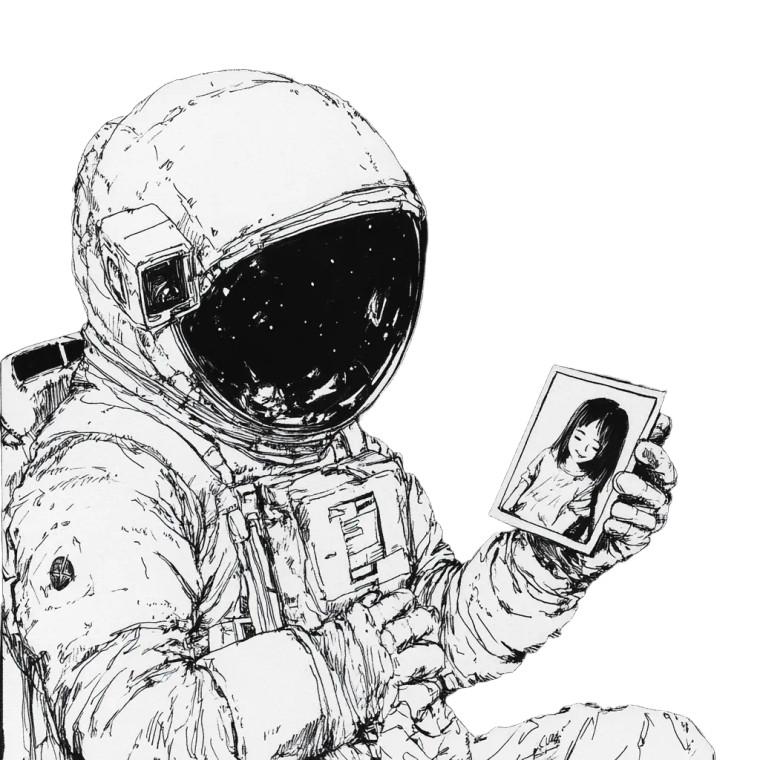 Astronaut'S Moment Vinyl Car Decal Sticker – Waterproof & UV-Resistant 8"