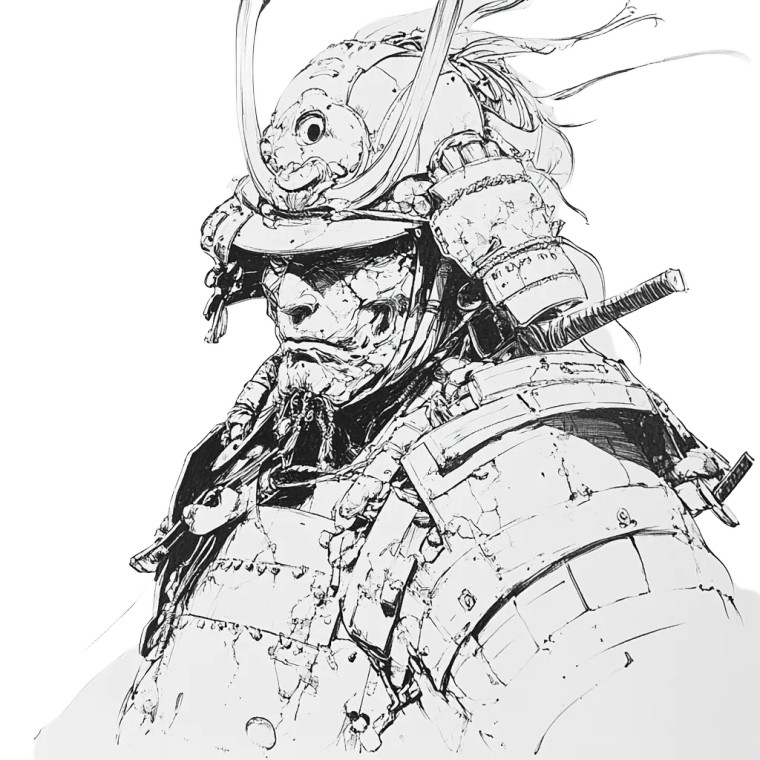 Oni Armor Art Vinyl Car Decal Sticker – Waterproof & UV-Resistant 8"