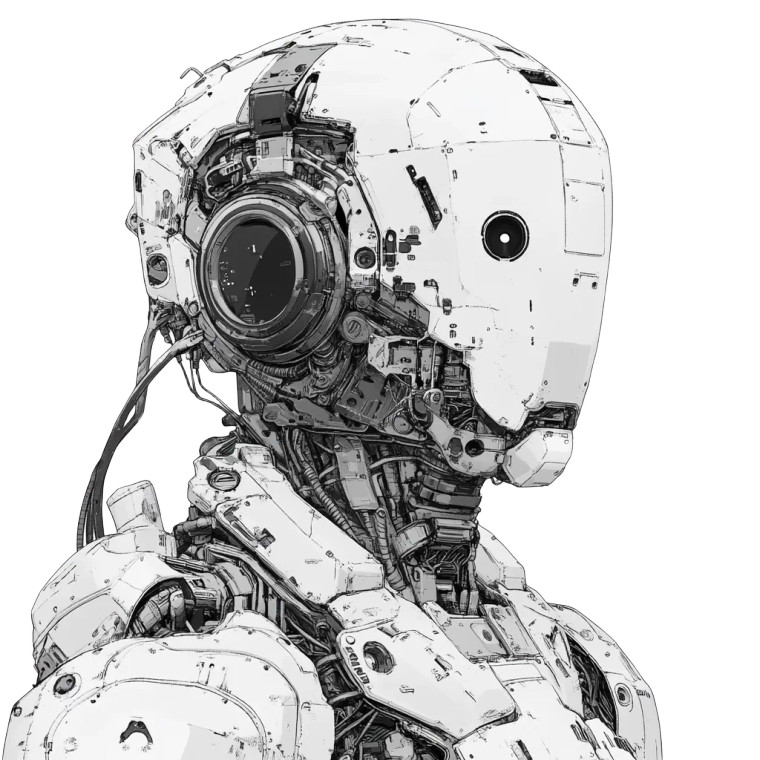 Robotic Core Design Vinyl Car Decal Sticker – Waterproof & UV-Resistant 8"