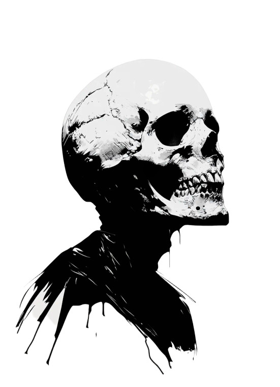 Pixel Skull Silhouette Vinyl Car Decal Sticker – Waterproof & UV-Resistant 8"