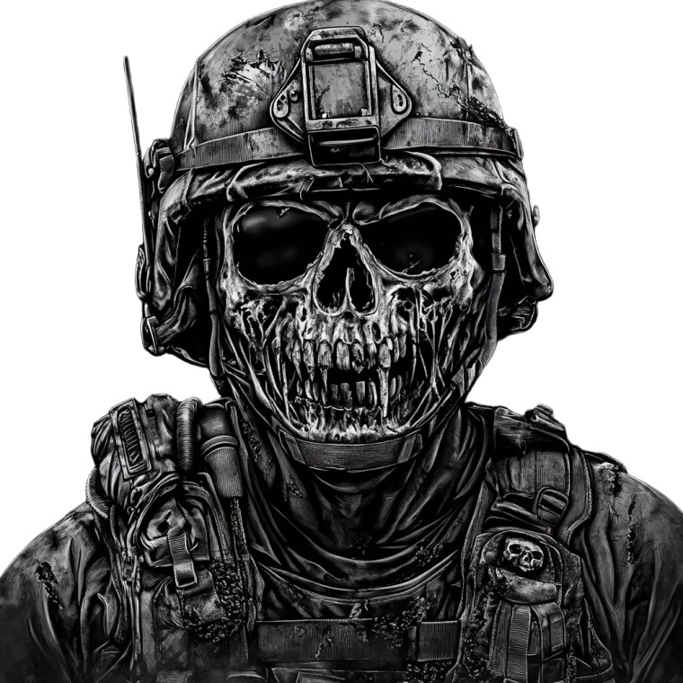 Gritty Battle Soldier Vinyl Car Decal Sticker – Waterproof & UV-Resistant 8"