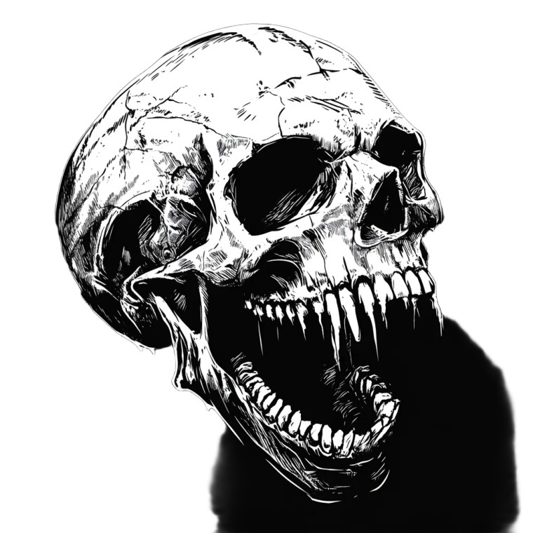 Death Metal Shirt Vinyl Car Decal Sticker – Waterproof & UV-Resistant 8"