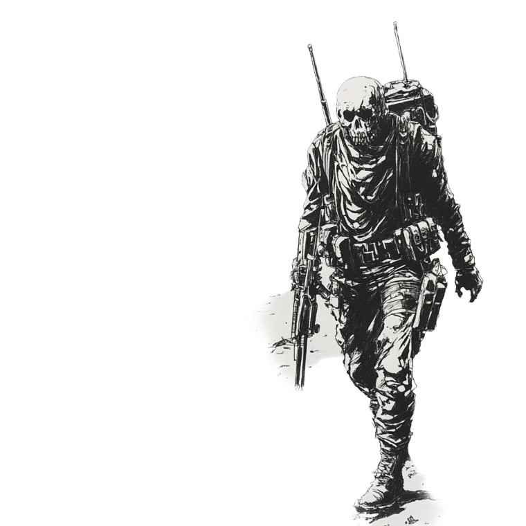 Sludge Doom Soldiers Vinyl Car Decal Sticker – Waterproof & UV-Resistant 8"
