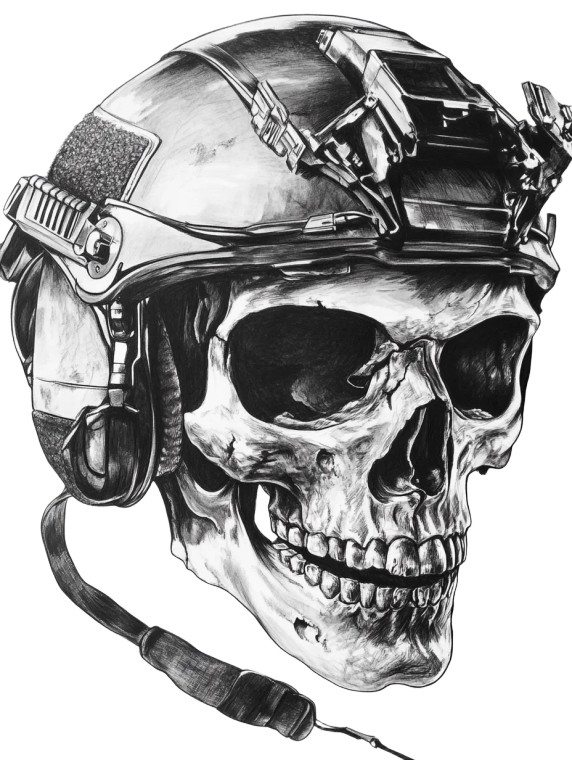 Special Forces Skull Vinyl Car Decal Sticker – Waterproof & UV-Resistant 8"