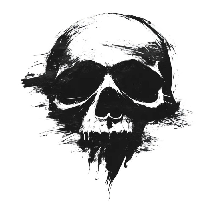 Monster Skull Icon Vinyl Car Decal Sticker – Waterproof & UV-Resistant 8"