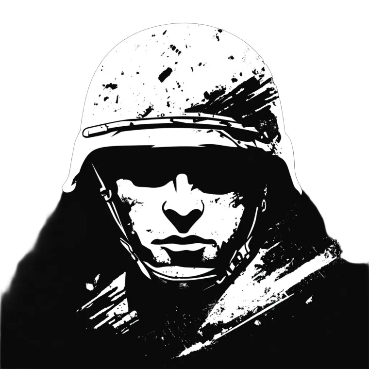 Soldier Stencil Logo Vinyl Car Decal Sticker – Waterproof & UV-Resistant 8" Soldier Stencil Logo Vinyl Car Decal Sticker – Waterproof & UV-Resistant 8"