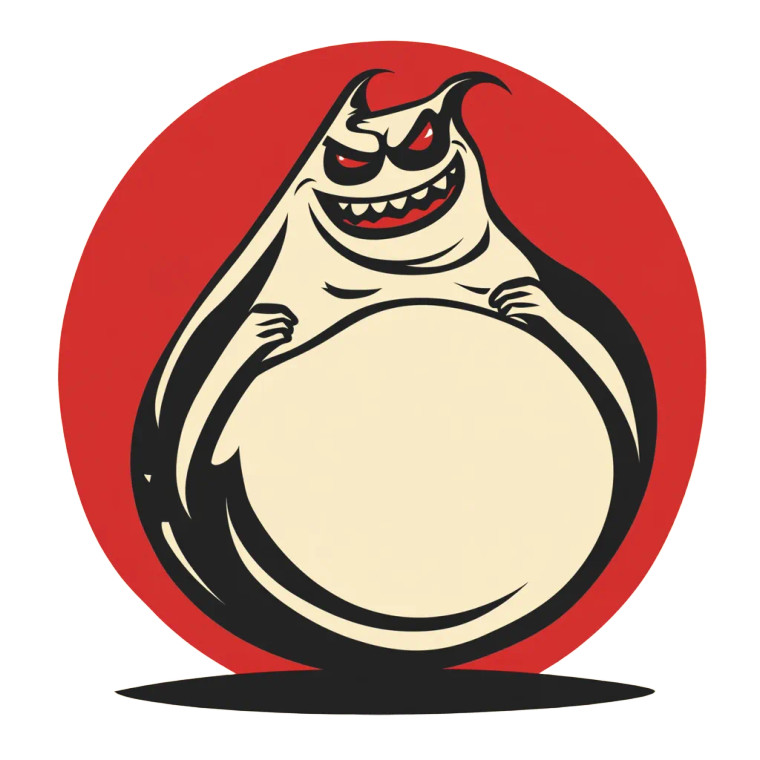 Fat Belly Logo Vinyl Car Decal Sticker – Waterproof & UV-Resistant 8" Fat Belly Logo Vinyl Car Decal Sticker – Waterproof & UV-Resistant 8"