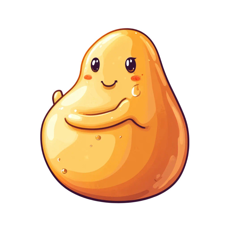 Cartoon Stomach Vinyl Car Decal Sticker – Waterproof & UV-Resistant 8"