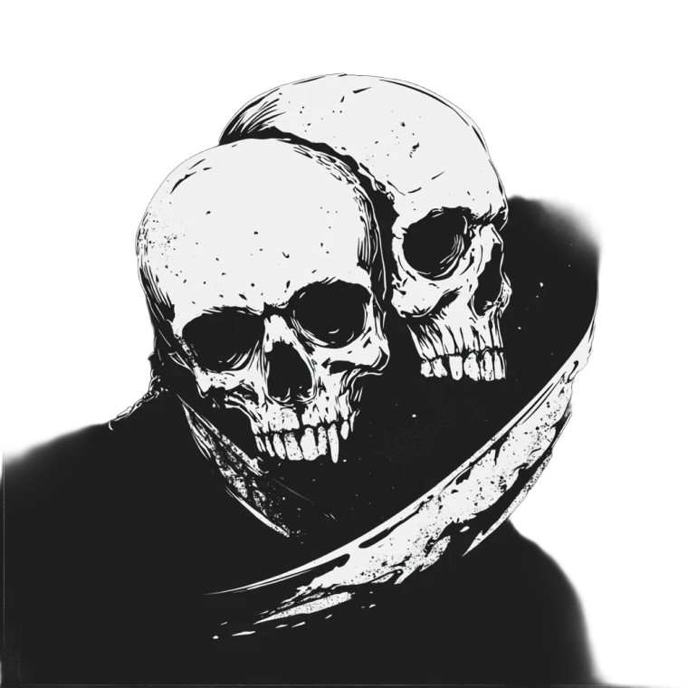 Death Record Logo Vinyl Car Decal Sticker – Waterproof & UV-Resistant 8"