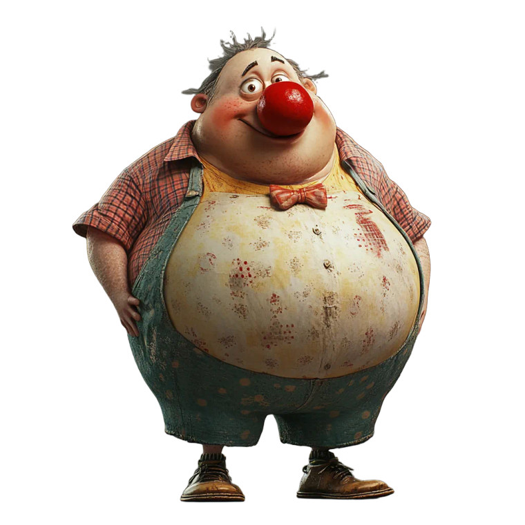 Funny Clown Character Vinyl Car Decal Sticker – Waterproof & UV-Resistant 8"