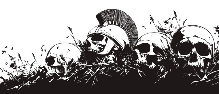 Spartan Skulls Decal Vinyl Car Decal Sticker – Waterproof & UV-Resistant 8"