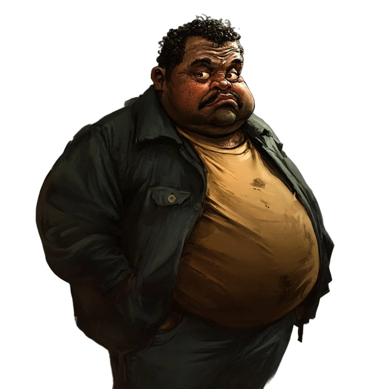 Brown Man V2 Vinyl Car Decal Sticker – Waterproof & UV-Resistant 8"