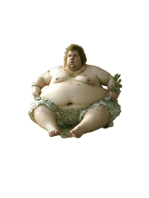 Miniature Fat Man Vinyl Car Decal Sticker – Waterproof & UV-Resistant 8"