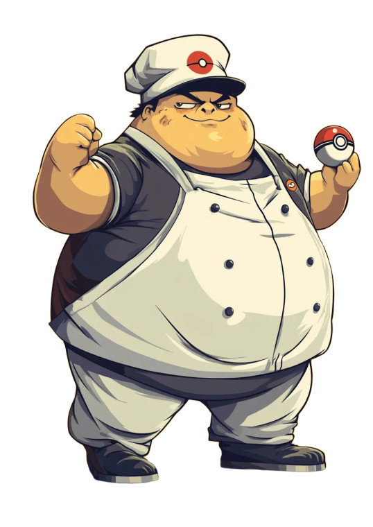 Pokemon Trainer Cook Vinyl Car Decal Sticker – Waterproof & UV-Resistant 8"