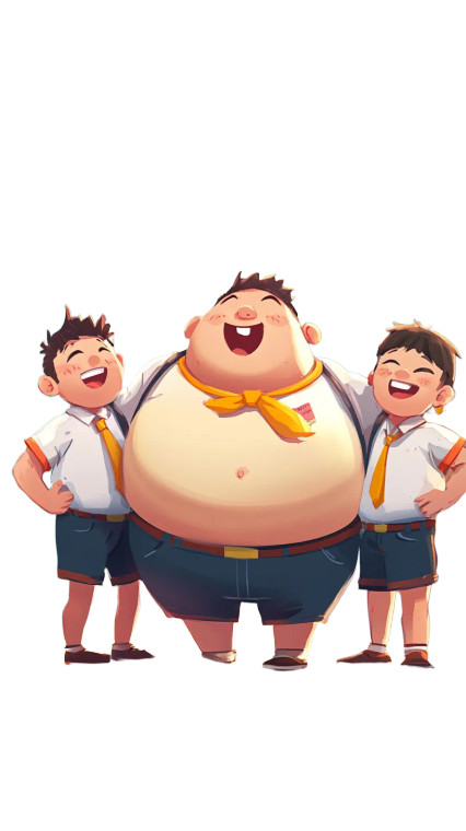 School Friends Playing Vinyl Car Decal Sticker – Waterproof & UV-Resistant 8"