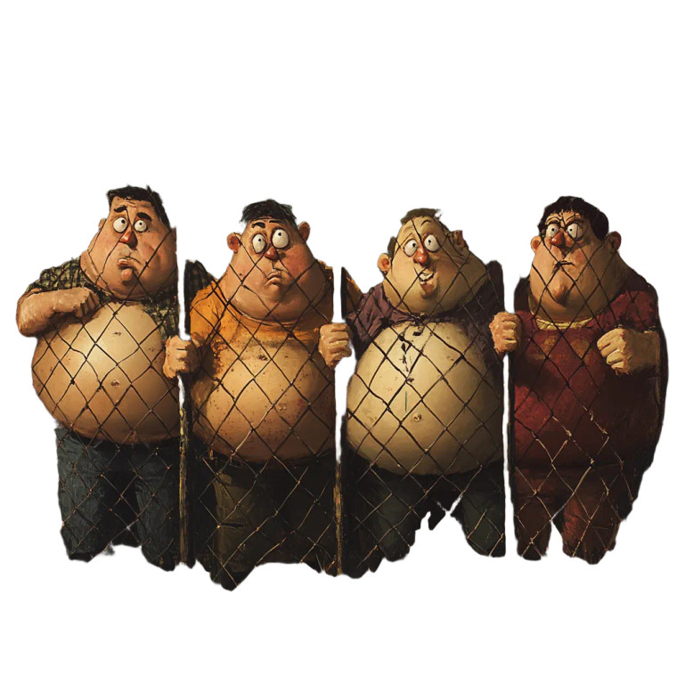 Fat Cult Art Vinyl Car Decal Sticker – Waterproof & UV-Resistant 8"