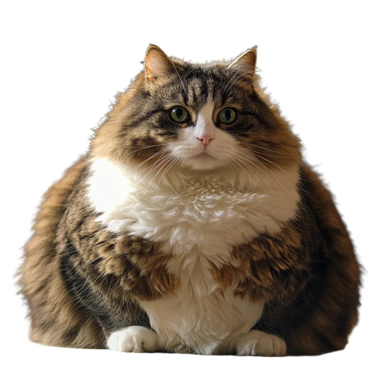 Fat Cat V4 Vinyl Car Decal Sticker – Waterproof & UV-Resistant 8"