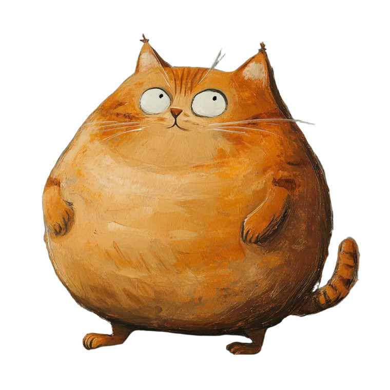 Fat Cat V5 Vinyl Car Decal Sticker – Waterproof & UV-Resistant 8"