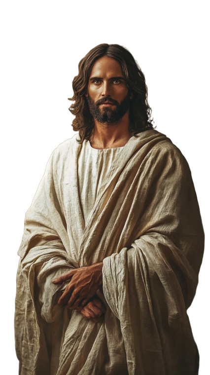 Ethereal Jesus Portrait Vinyl Car Decal Sticker – Waterproof & UV-Resistant 8"