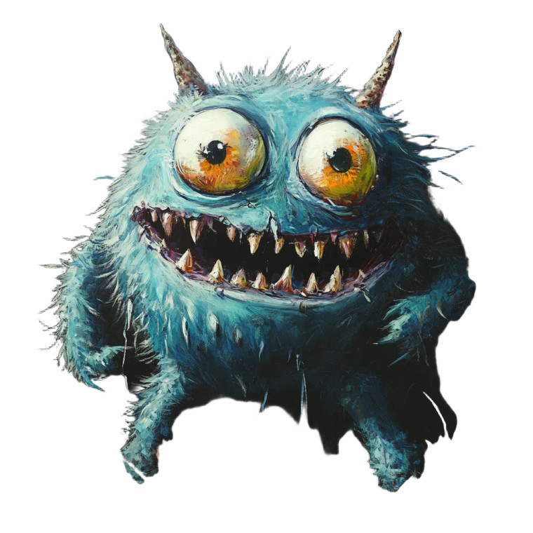 Tim Button Monster Vinyl Car Decal Sticker – Waterproof & UV-Resistant 8"