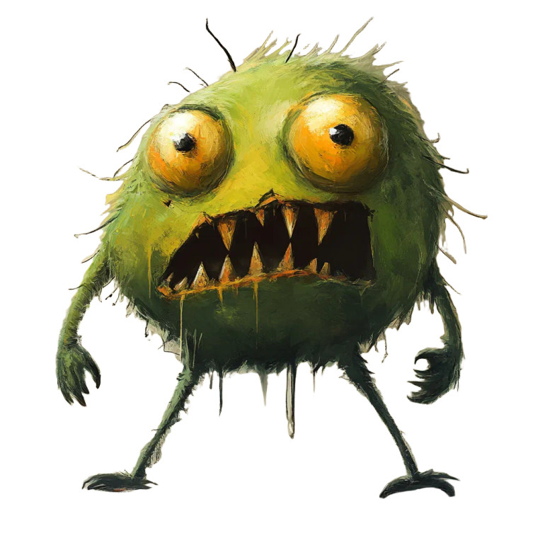 Monster Avatar Vinyl Car Decal Sticker – Waterproof & UV-Resistant 8"