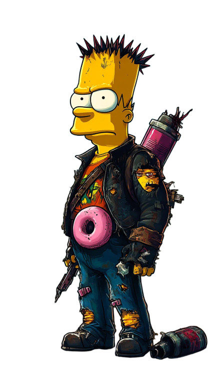 Wasteland Simpsons Vinyl Car Decal Sticker – Waterproof & UV-Resistant 8"