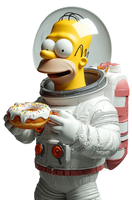 Cyberpunk Homer Simpson V3 Vinyl Car Decal Sticker – Waterproof & UV-Resistant 8"