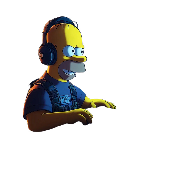 Homer Gaming Vinyl Car Decal Sticker – Waterproof & UV-Resistant 8"
