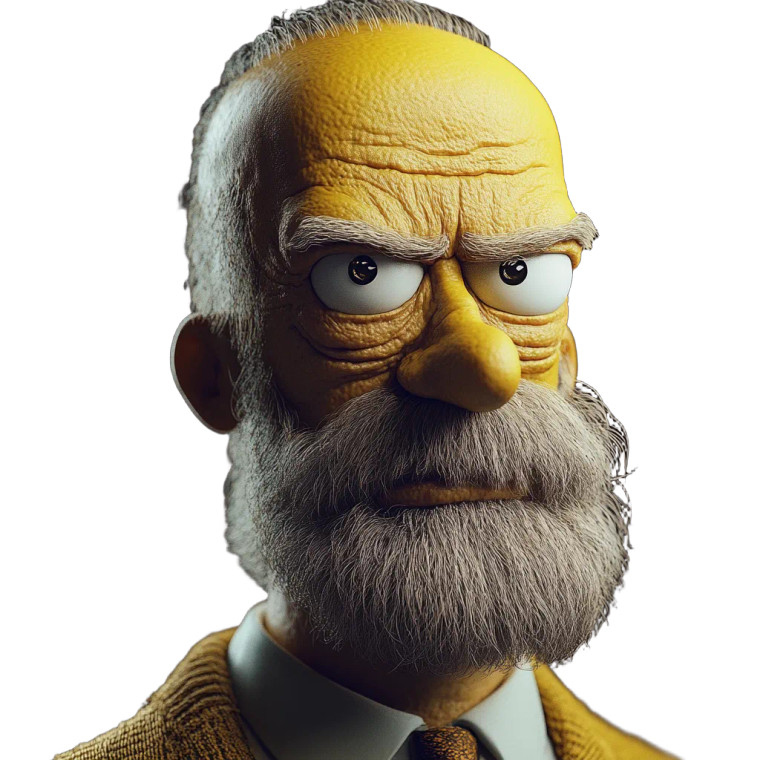 Homer Simpson V5 Vinyl Car Decal Sticker – Waterproof & UV-Resistant 8"