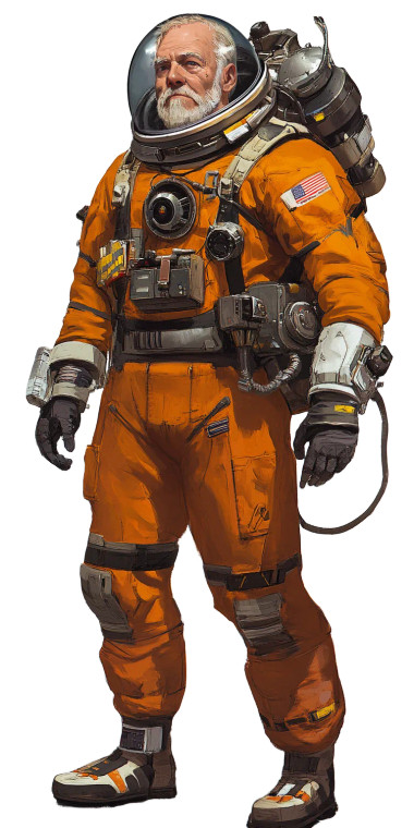 Spacecraft Engineer Vinyl Car Decal Sticker – Waterproof & UV-Resistant 8"