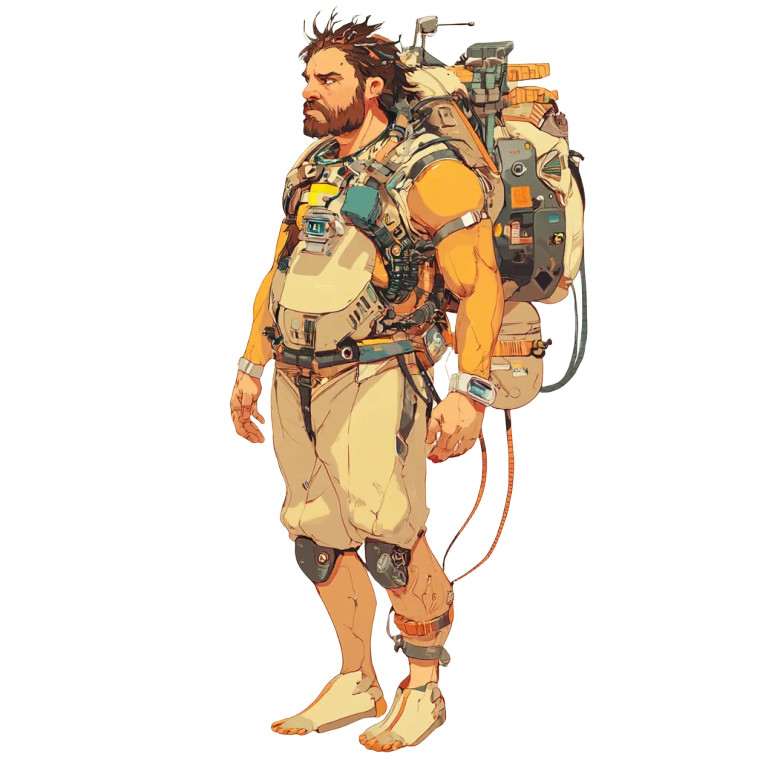 Time-Traveling Caveman Vinyl Car Decal Sticker – Waterproof & UV-Resistant 8"