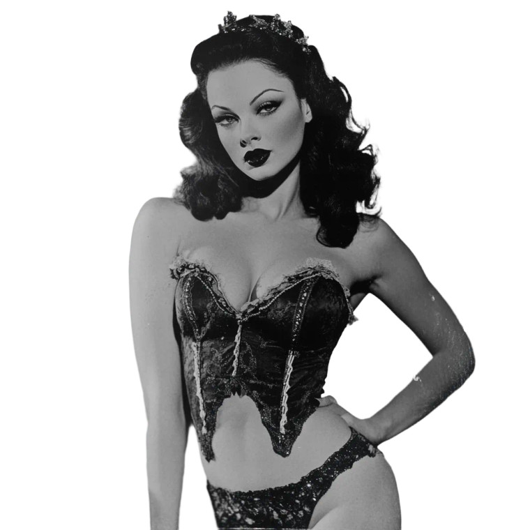 Vintage Burlesque Dancer Vinyl Car Decal Sticker – Waterproof & UV-Resistant 8"