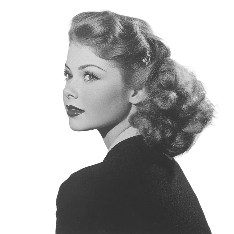 Vintage Shoulder Glance Vinyl Car Decal Sticker – Waterproof & UV-Resistant 8"