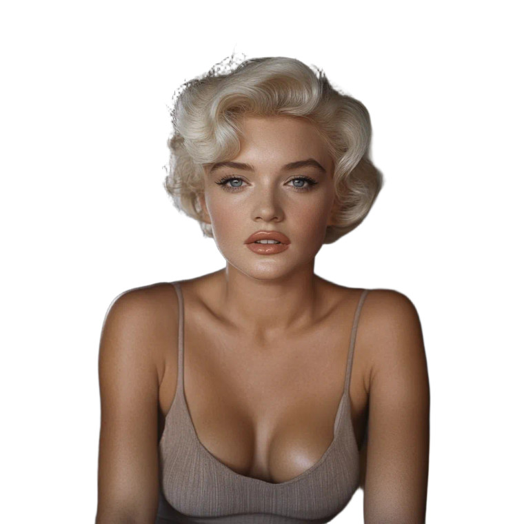 Contemplative Marilyn Monroe Vinyl Car Decal Sticker – Waterproof & UV-Resistant 8"