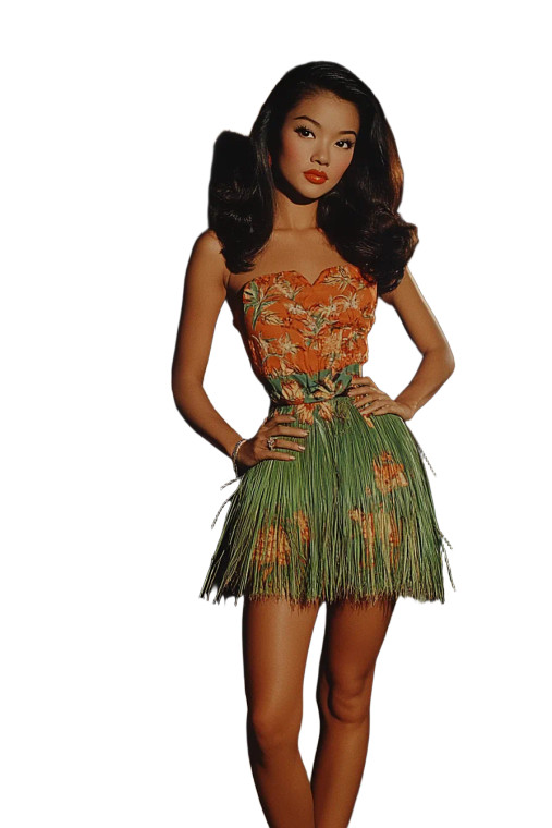 Thai Tiki Woman Vinyl Car Decal Sticker – Waterproof & UV-Resistant 8"
