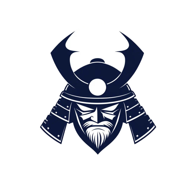 Samurai Brand Logo Vinyl Car Decal Sticker – Waterproof & UV-Resistant 8"