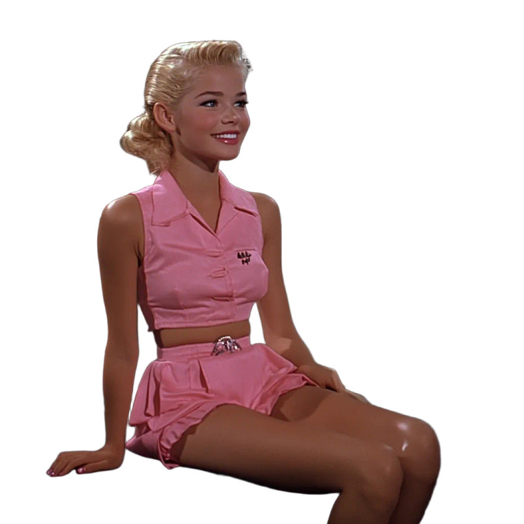 Blonde Bombshell Sitcom Vinyl Car Decal Sticker – Waterproof & UV-Resistant 8"