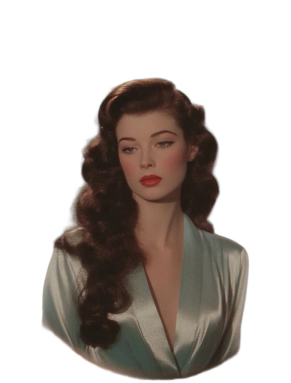 Vintage Actress Reflection Vinyl Car Decal Sticker – Waterproof & UV-Resistant 8"